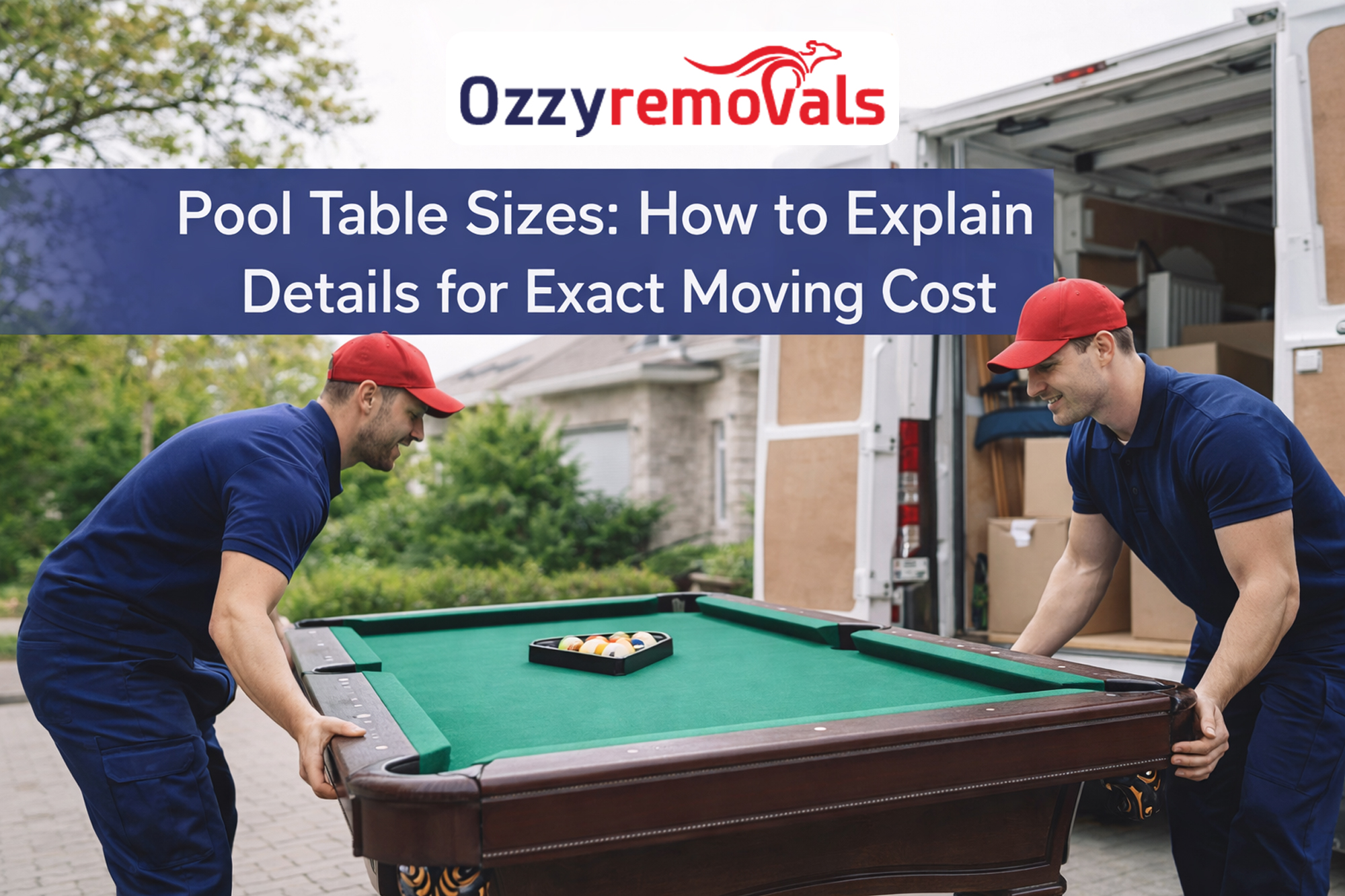 Pool Table Sizes: How to Explain Details for Exact Moving Cost