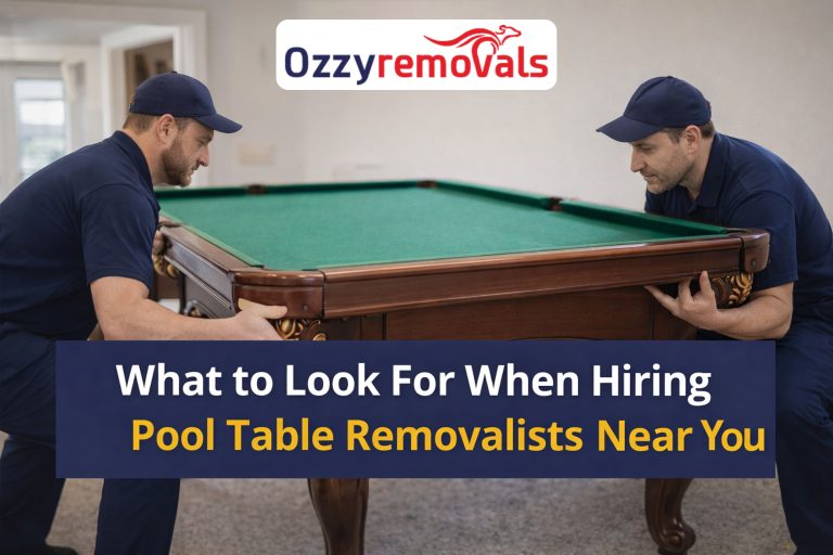 What to Look For When Hiring Pool Table Removalists Near You